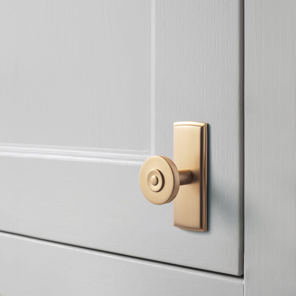 Goo-Ki 6 Pack Assorted Shaped Zinc Alloy Cabinet Hardware - Knobs and Back Plates for Stylish Furniture