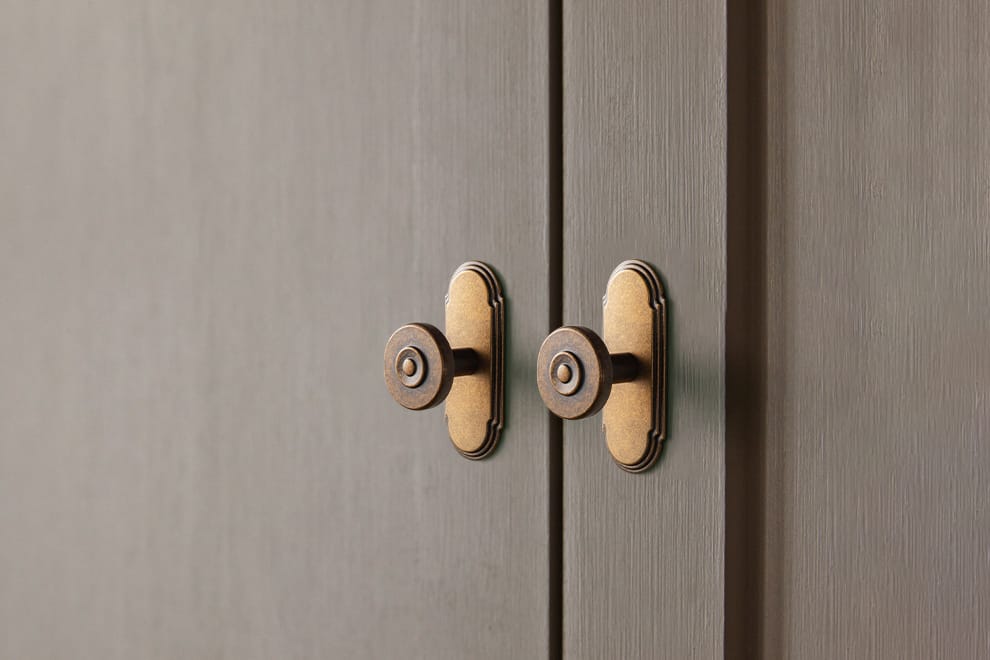 Goo-Ki 6 Pack Assorted Shaped Zinc Alloy Cabinet Hardware - Knobs and Back Plates for Stylish Furniture