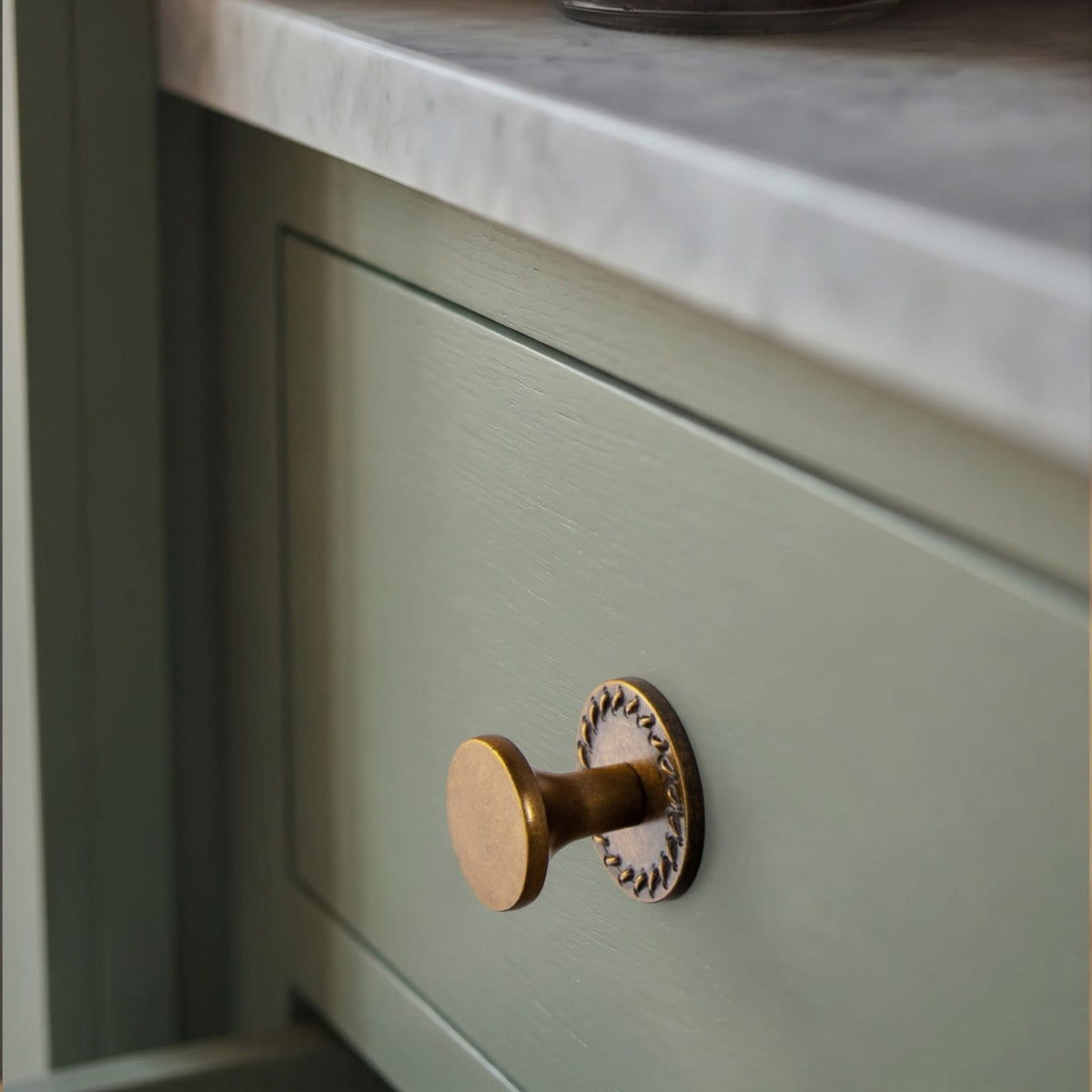 Goo-Ki 6 Pack Retro Zinc Alloy Cabinet Knob, Classic Round Furniture Drawer Knob for Farmhouse Cabinet Upgrade