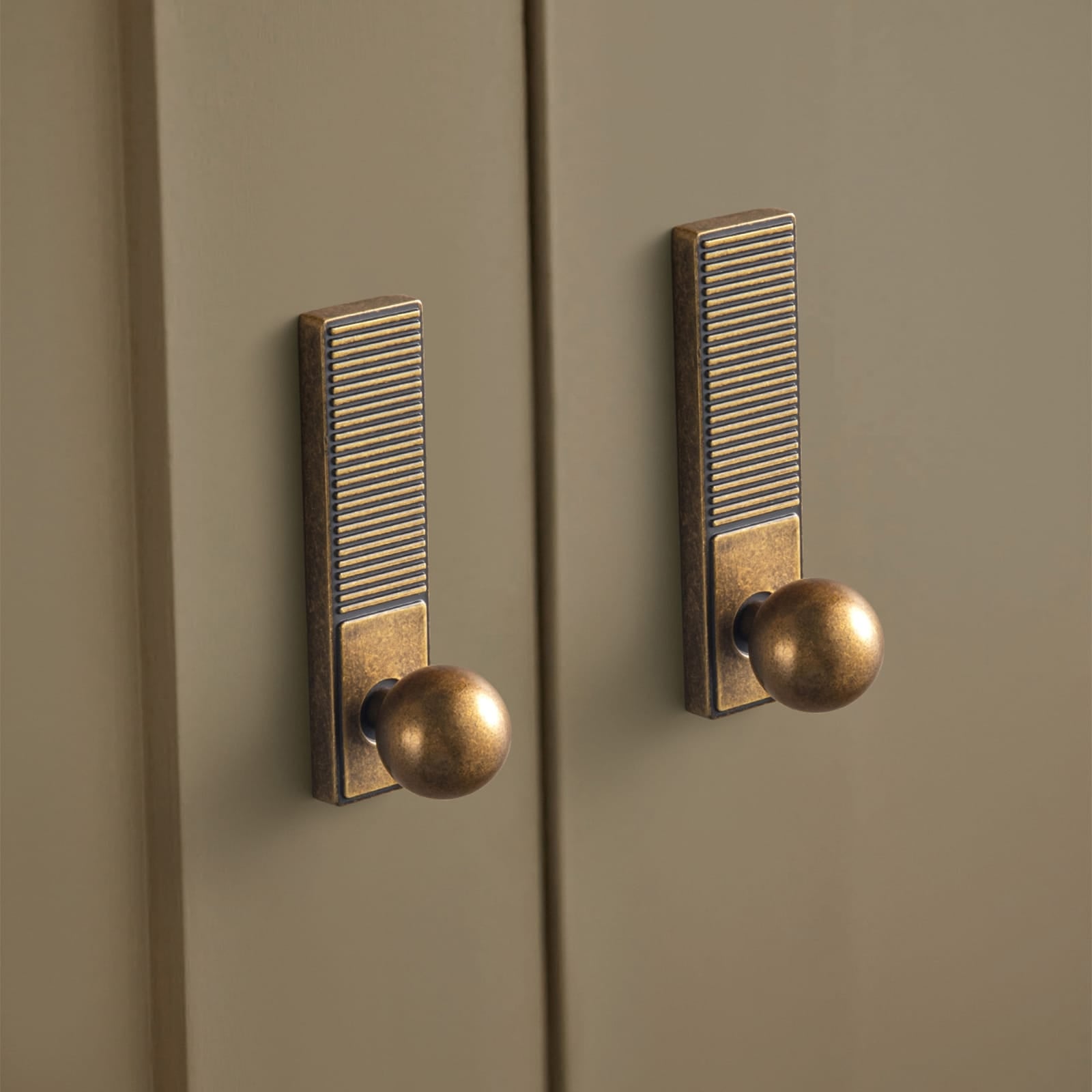 Goo-Ki 6 Pack Round Cabinet Knobs with Decorative Back Plate Zinc Alloy Cabinet Hardware for Kitchen