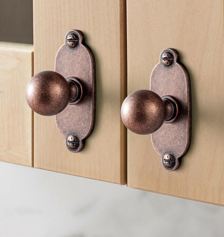 Goo-Ki 6 Pack Stylish Zinc Alloy Cabinet Knobs Classic Round Design Durable Cabinet Handles