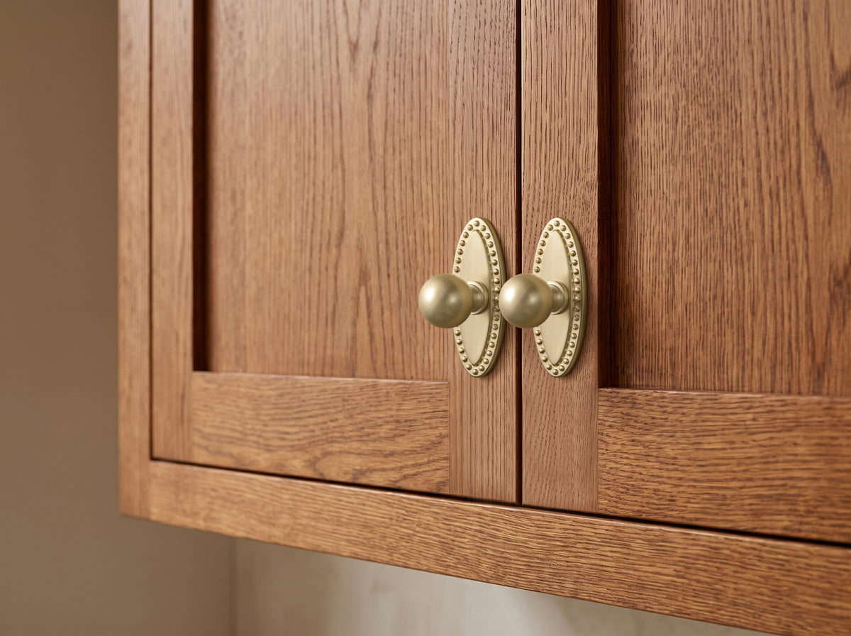 Goo-Ki 6 Pack Stylish Zinc Alloy Cabinet Knobs Classic Round Design Durable Cabinet Handles