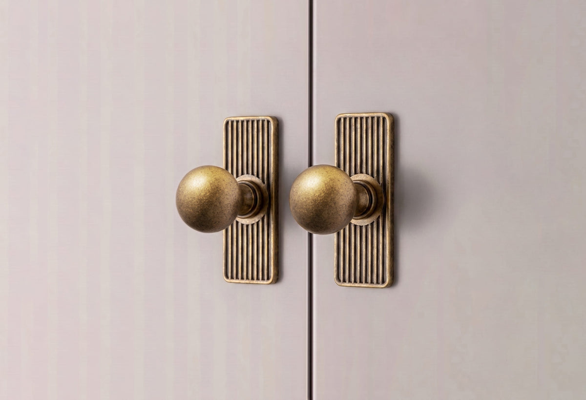 Goo-Ki 6 Pack Stylish Zinc Alloy Cabinet Knobs Classic Round Design Durable Cabinet Handles