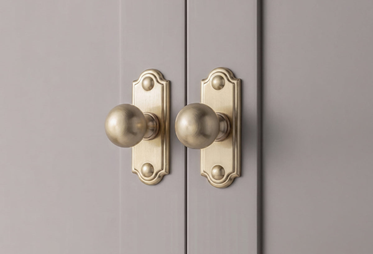Goo-Ki 6 Pack Stylish Zinc Alloy Cabinet Knobs Classic Round Design Durable Cabinet Handles