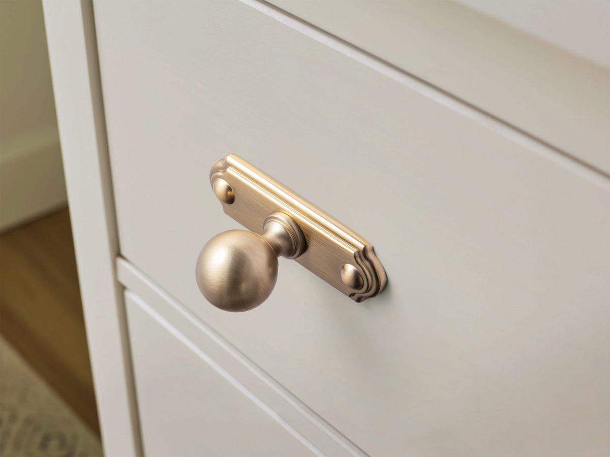 Goo-Ki 6 Pack Stylish Zinc Alloy Cabinet Knobs Classic Round Design Durable Cabinet Handles