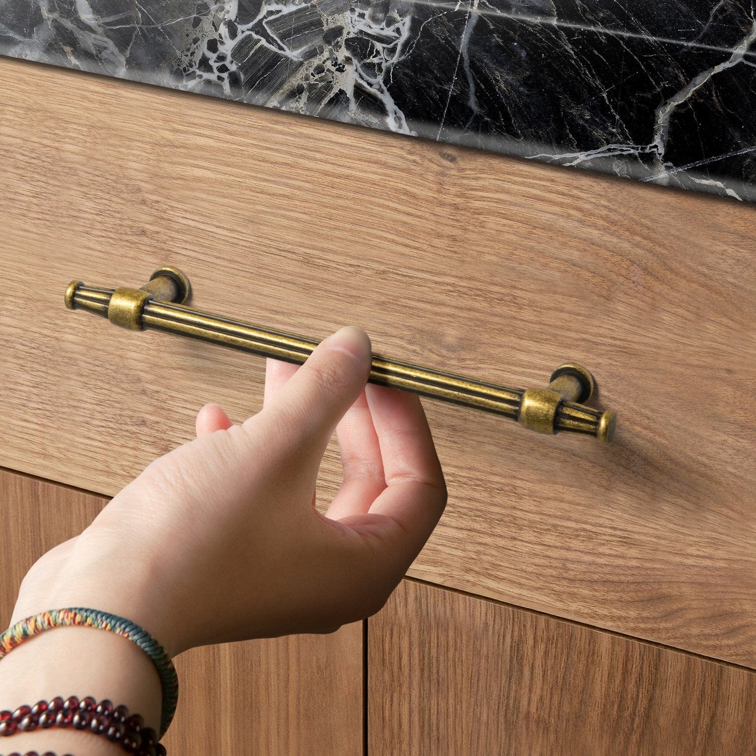 Goo-Ki American Retro Style Drawer Bar Pulls Antique Cabinet Pulls