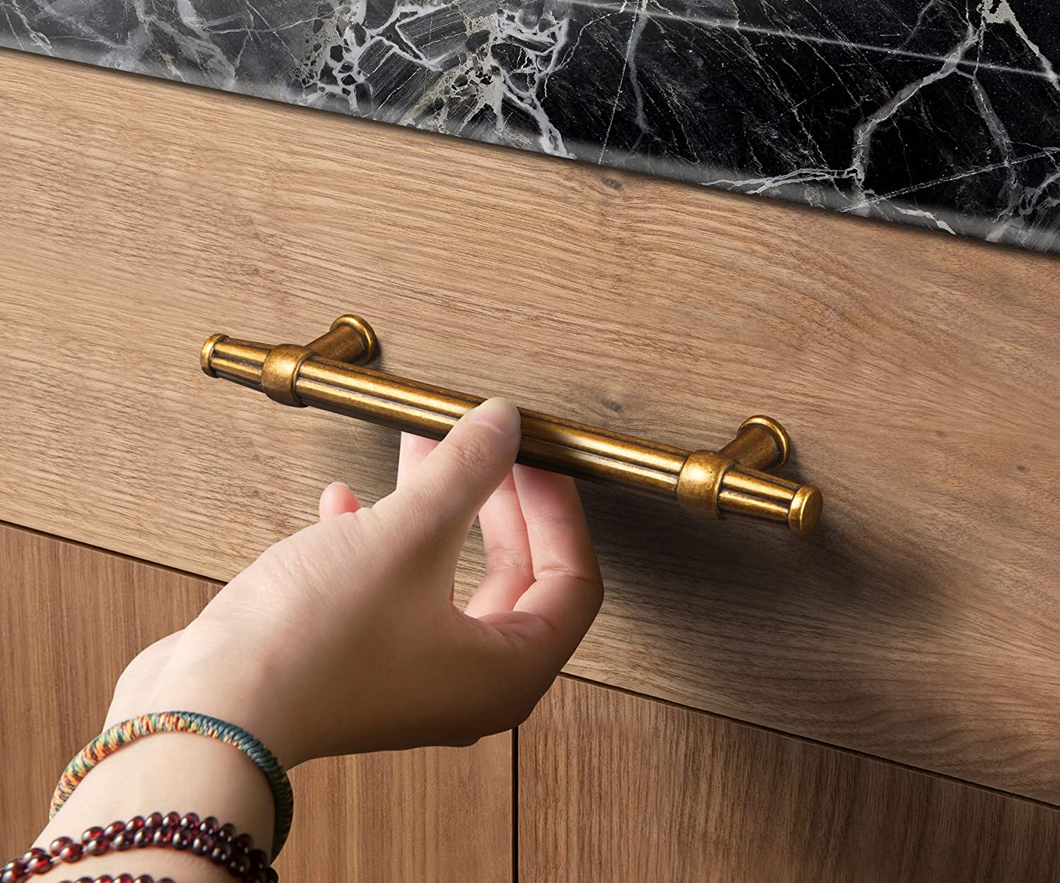 Goo-Ki American Retro Style Drawer Bar Pulls Antique Cabinet Pulls