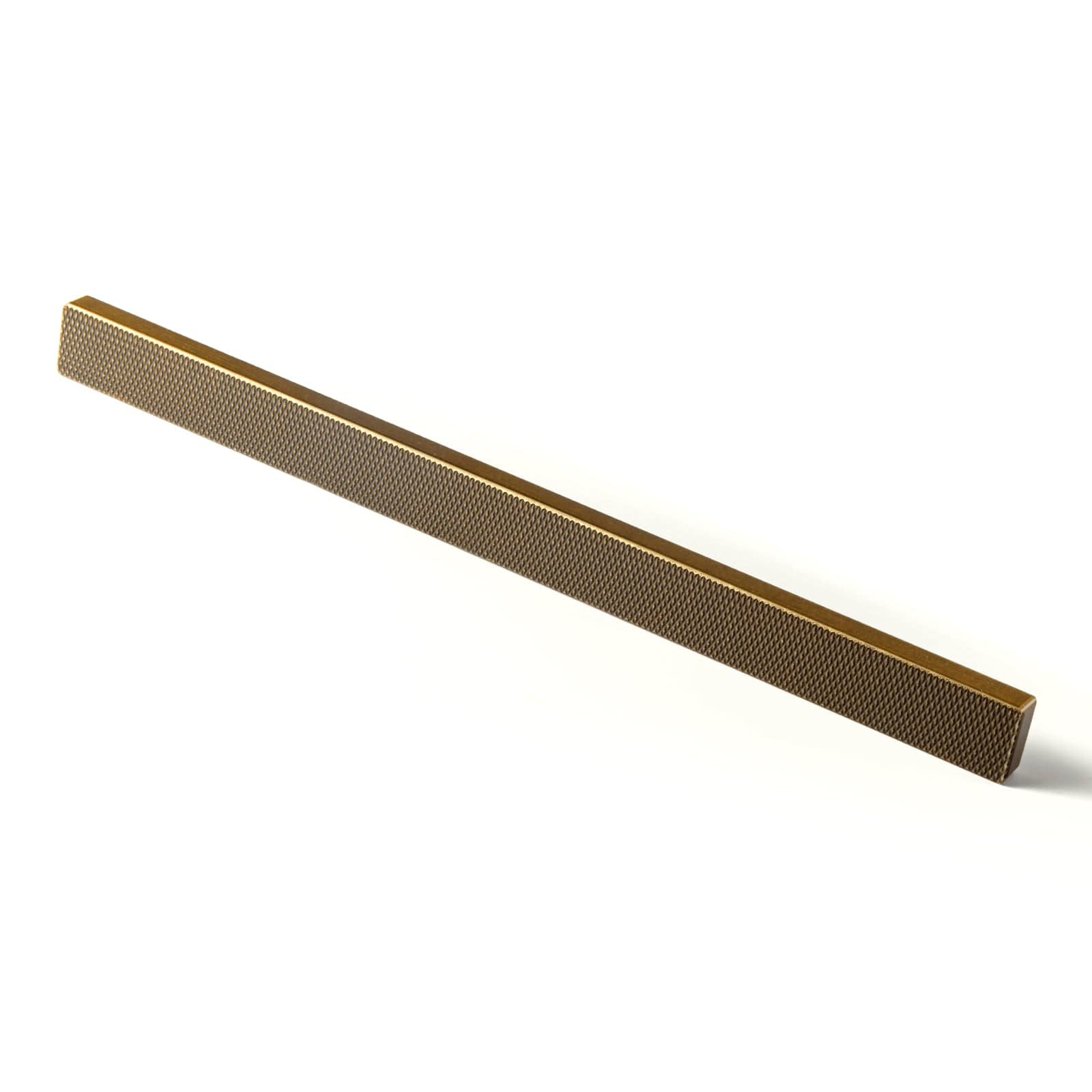 Goo-Ki Antique Brass / 10'' Hole Center / 6 Pack Modern Aluminum Knurled Cabinet Pull Handles - Comfortable Grip & Long - lasting