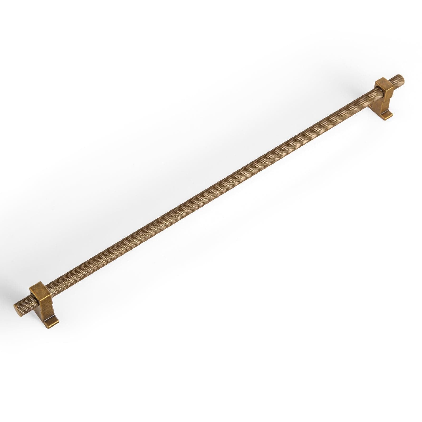 Goo-Ki Antique Brass / 12.6'' Hole Center / 6 Pack Antique Brass Unique Knurled Cabinet Pull Metal Alloy Cabinet Hardware