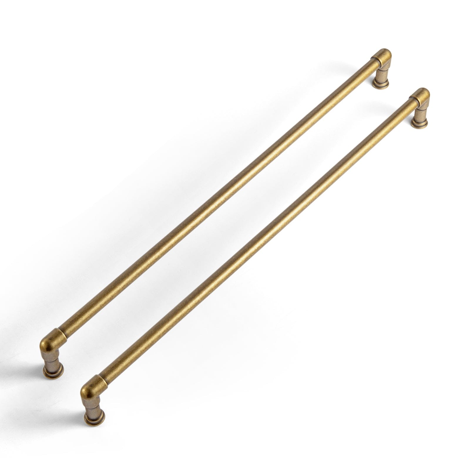 Goo-Ki Antique Brass / 12.6'' Hole Center / 6 Pack Industrial Pipe - Shaped Zinc Alloy Cabinet Pulls Retro Furniture Hardware