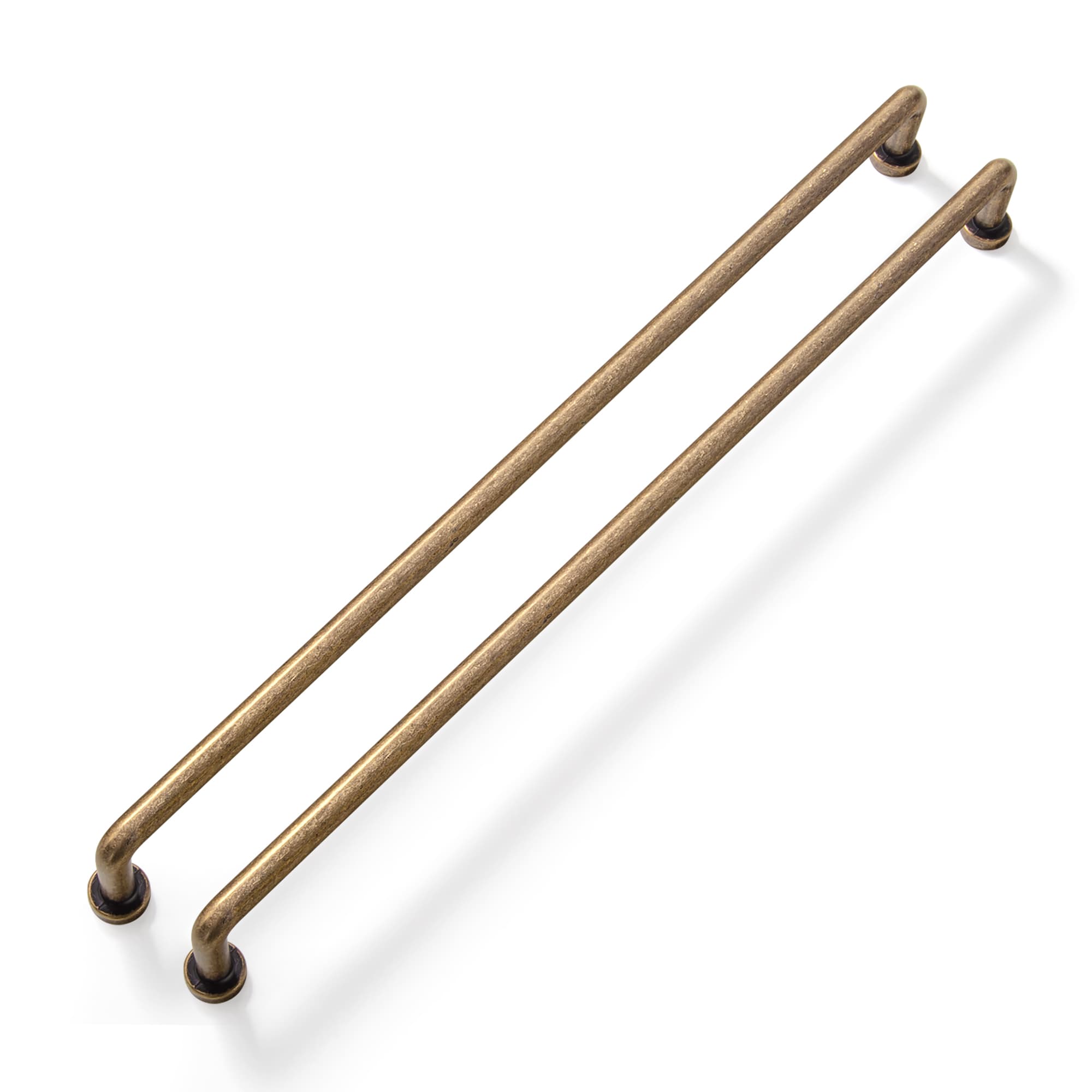 Goo-Ki Antique Brass / 18'' Hole Center / 6 Pack Antique Rustic Vintage Cabinet Bar Pulls Decorative Drawer Handles