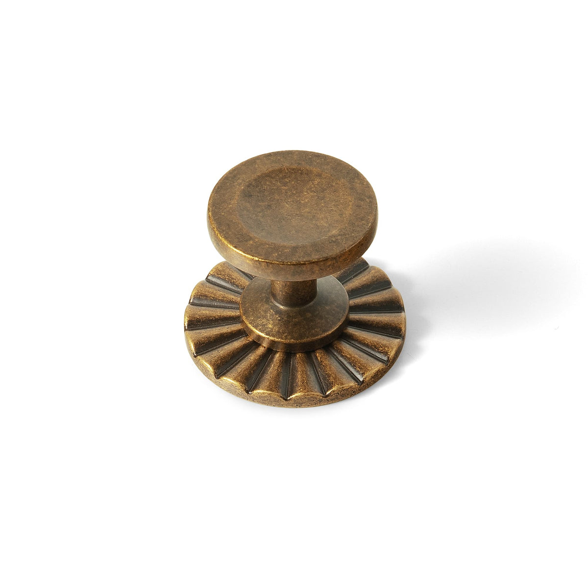 Goo-Ki Antique Brass / 2317 / 6 Pack Concave Dish Shaped Zinc Alloy Cabinet Knobs, Retro Bowl Round Drawer Knob for Stylish Furniture