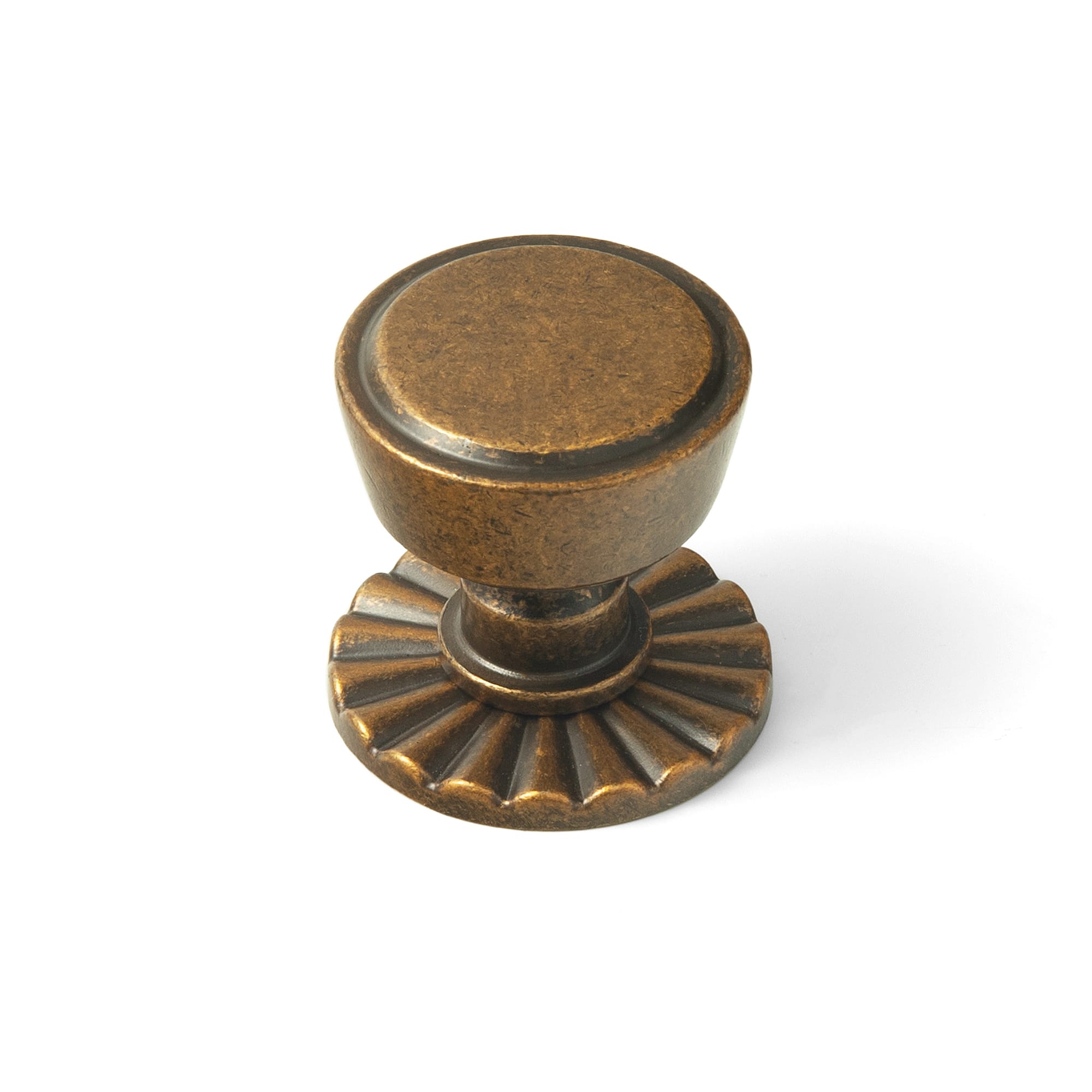 Goo-Ki Antique Brass / 2317 / 6 Pack Retro Drawer Knobs for Dresser Cupboard Solid Zinc Alloy Single Hole Cabinet Hardware