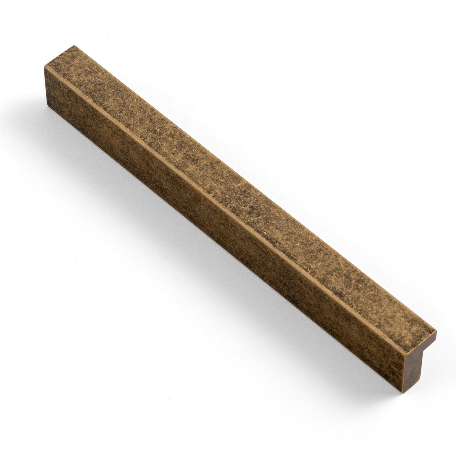 Goo-Ki Antique Brass / 3.78'' Hole Center / 12 Pack Modern Drawer Handles Kitchen Cabinet Pulls Right Angle Finger Pulls