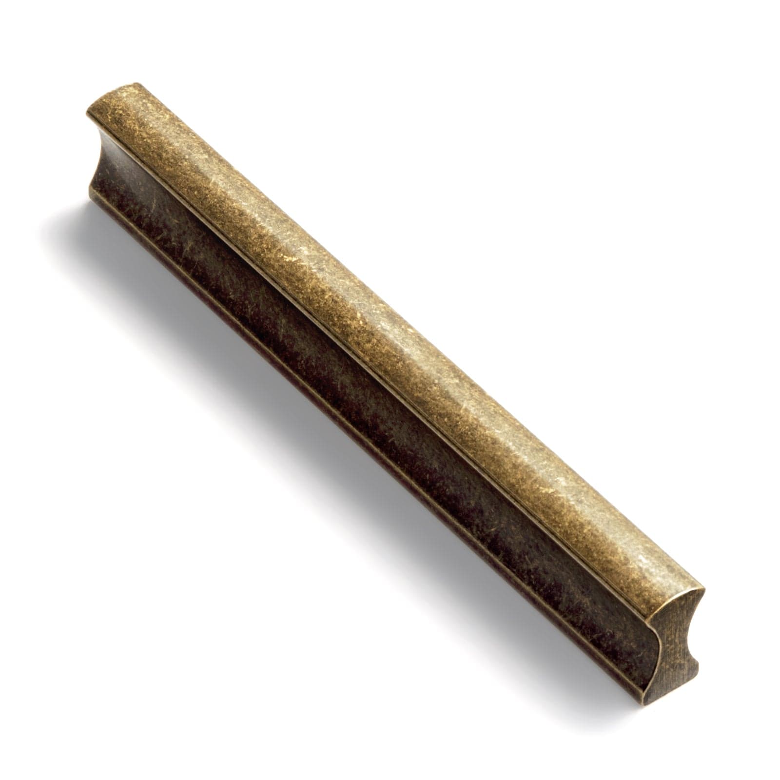 Goo-Ki Antique Brass / 3.78'' Hole Center / 12 Pack Streamline Solid Drawer Handles Matte Kitchen Cabinet Bar Pulls