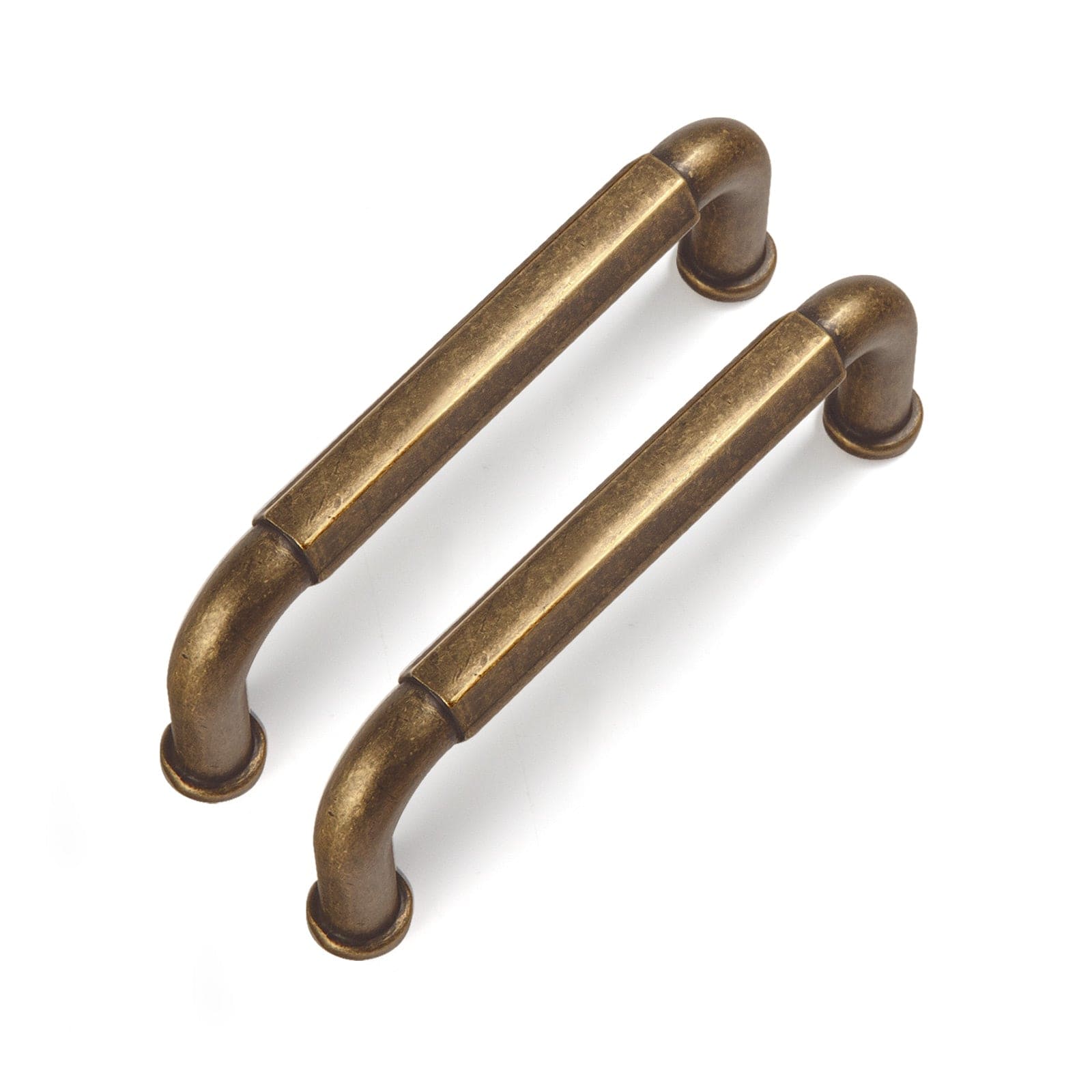 Goo-Ki Antique Brass / 3'' Hole center / 6 Pack Antique Brass Cabinet Pulls Affordable Luxury Vintage Drawer Knobs for Kitchen
