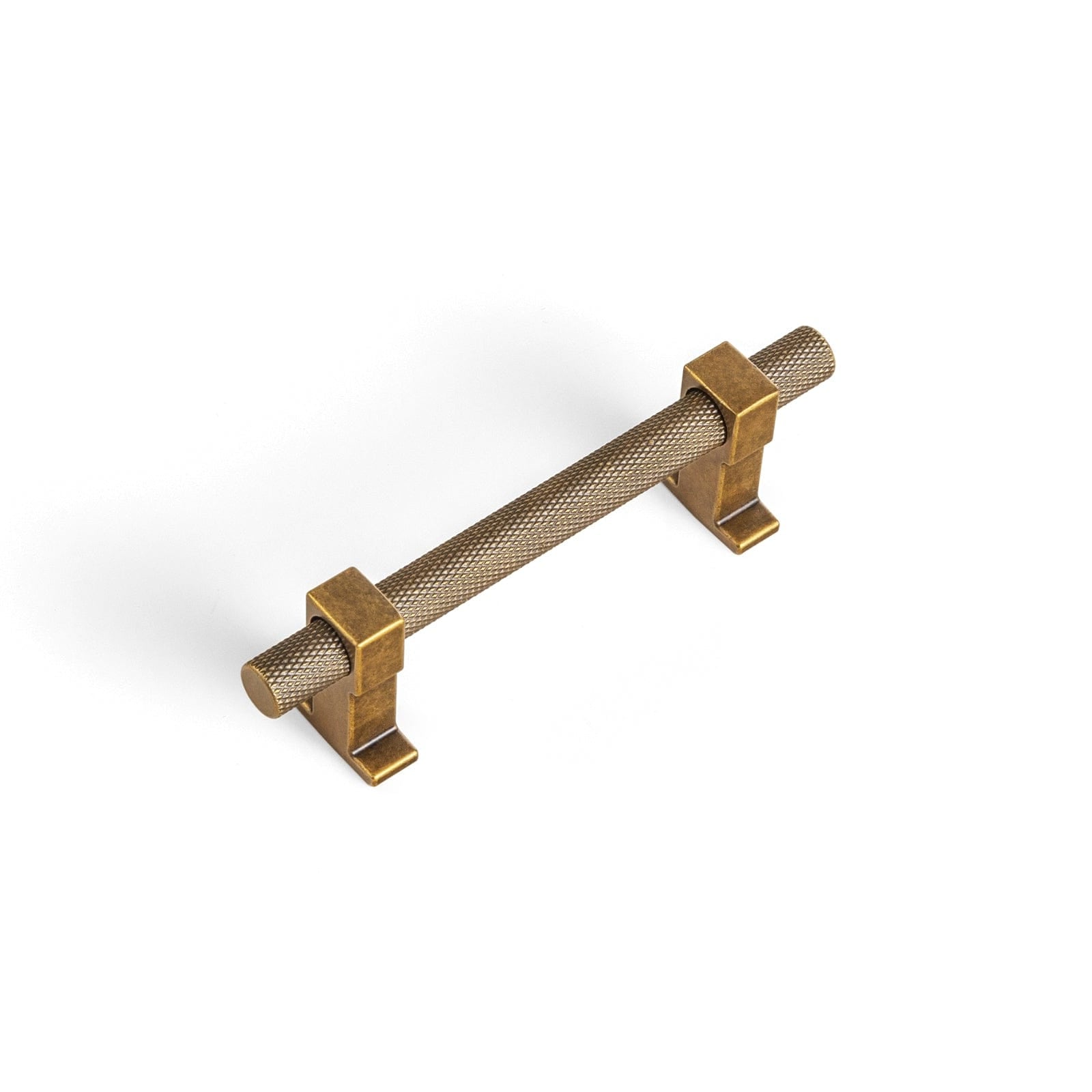 Goo-Ki Antique Brass / 3'' Hole Center / 6 Pack Antique Brass Unique Knurled Cabinet Pull Metal Alloy Cabinet Hardware