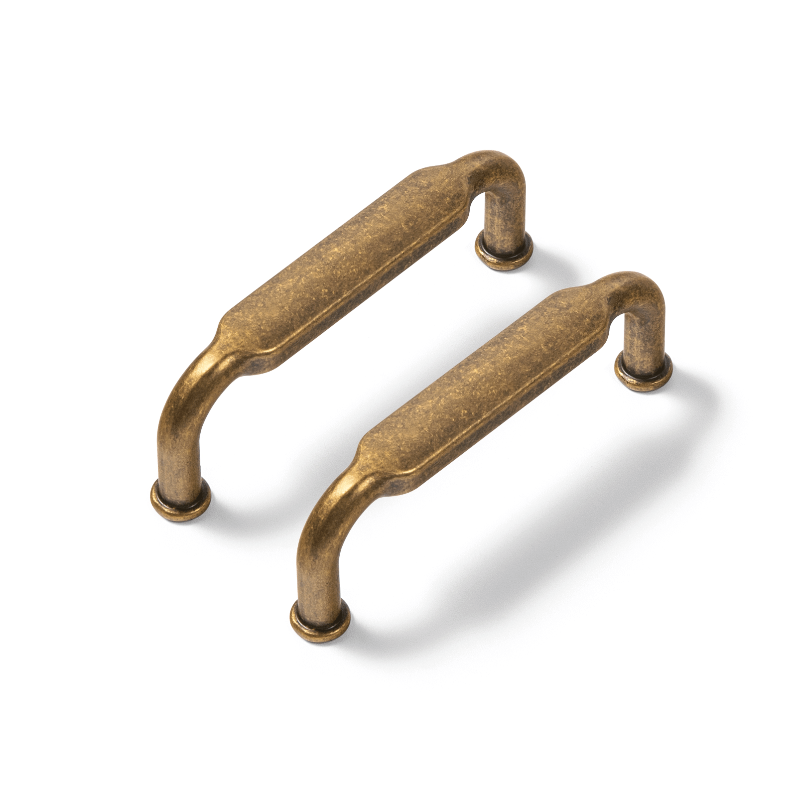 Goo-Ki Antique Brass / 3'' Hole center / 6 Pack Distressed Antique Brass Cabinet Pulls American Style Drawer Pulls Retro Furniture Knob