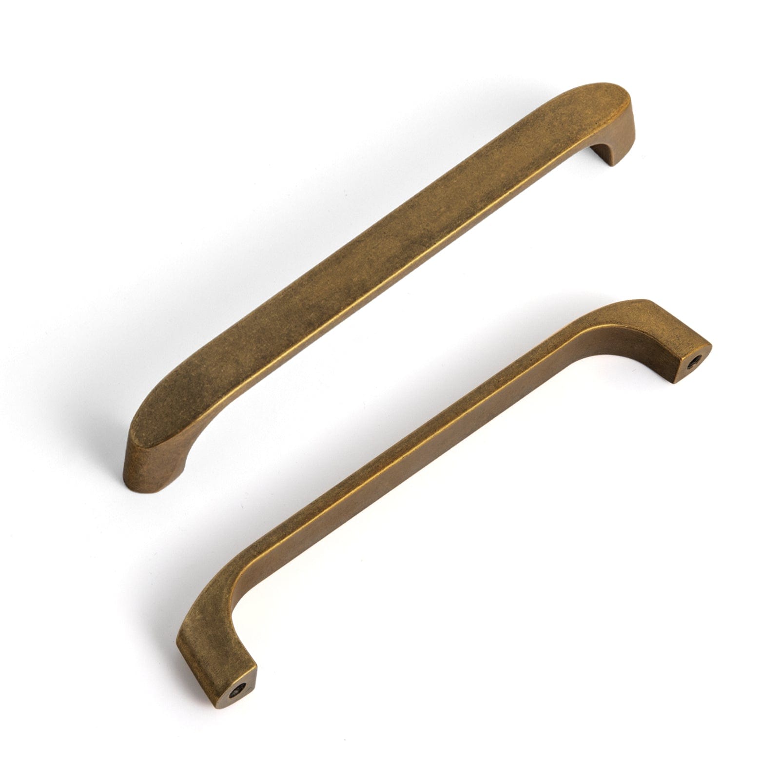 Goo-Ki Antique Brass / 5'' Hole Center / 12 Pack Retro Brass Cabinet Handles Timeless Drawer Pulls for Classic Furniture Revival