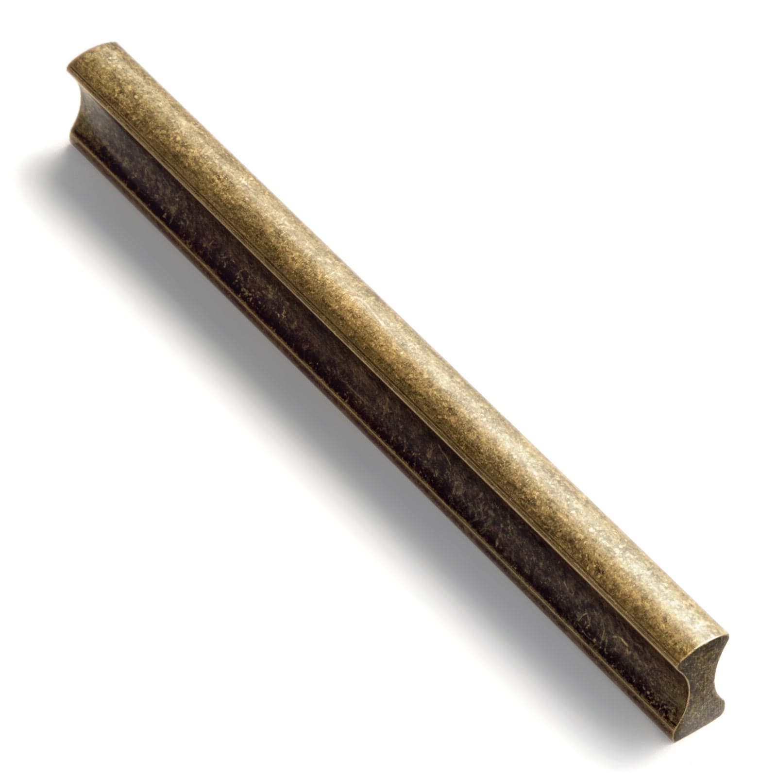 Goo-Ki Antique Brass / 5'' Hole Center / 12 Pack Streamline Solid Drawer Handles Matte Kitchen Cabinet Bar Pulls