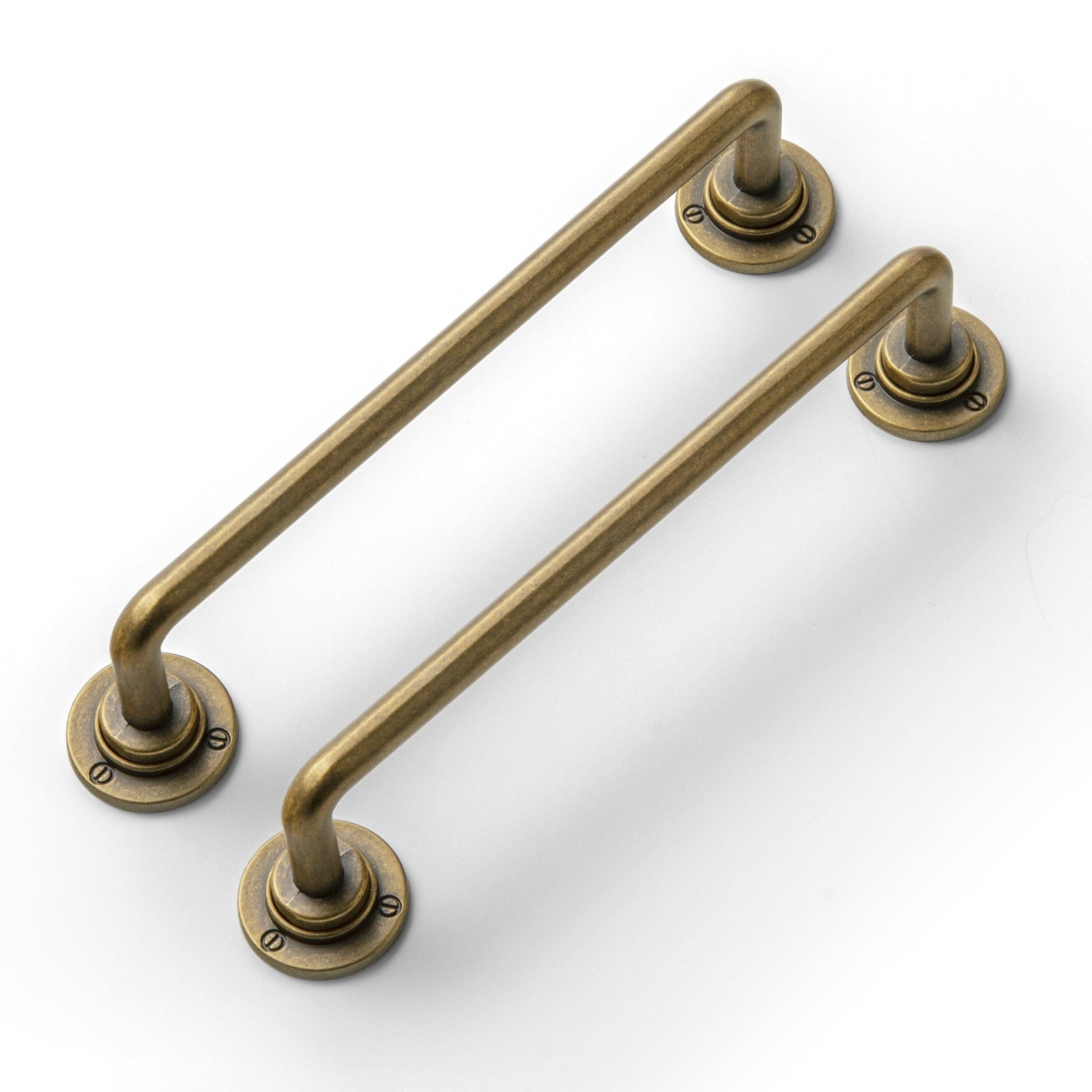 Goo-Ki Antique Brass / 5'' Hole Center / 6 Pack Antique Brass Zinc Alloy Kitchen Drawer Pulls Bar Pull With Back Plate
