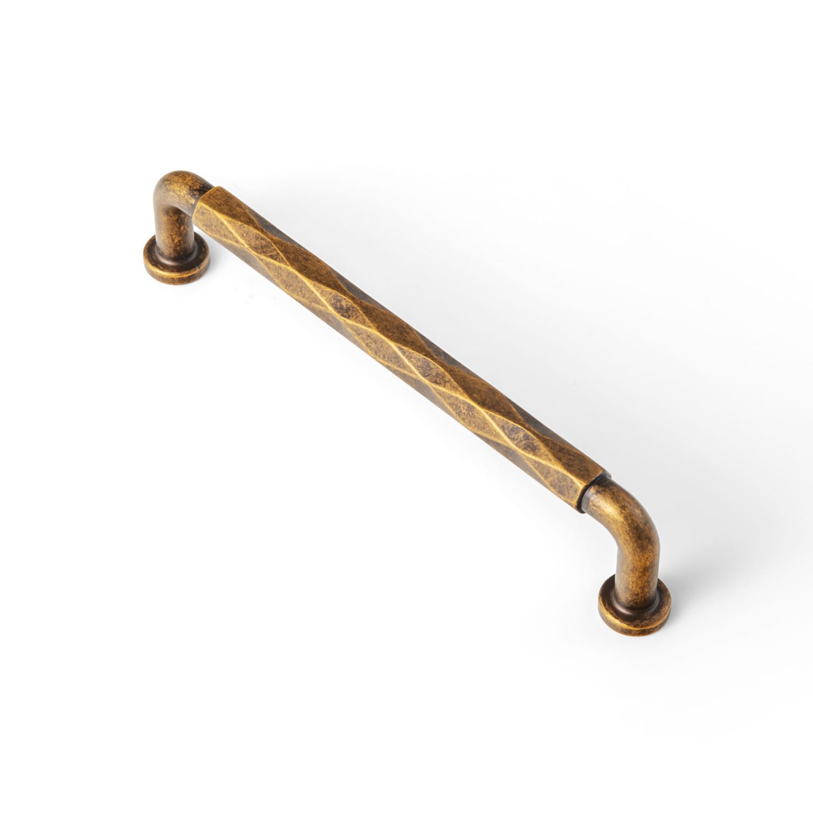 Goo-Ki Antique Brass / 5'' Hole Center / 6 Pack Twisted Design Decorative Zinc Alloy Cabinet Handles for Kitchen Cabinets