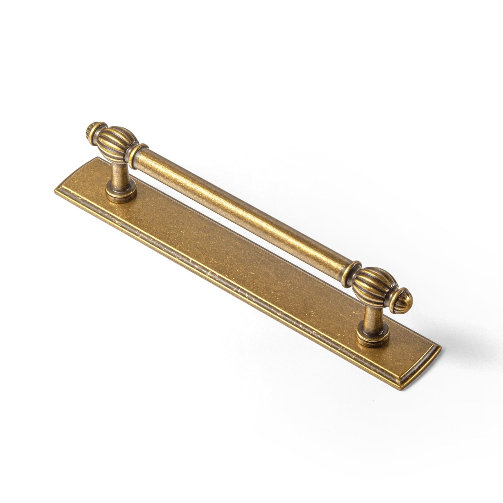 Goo-Ki Antique Brass / 5'' Hole Center with Back Plate G011 / 2 Pack Luxury Decorative Antique Brass Cabinet Handles Stylish Accents for Modern Cabinet Design