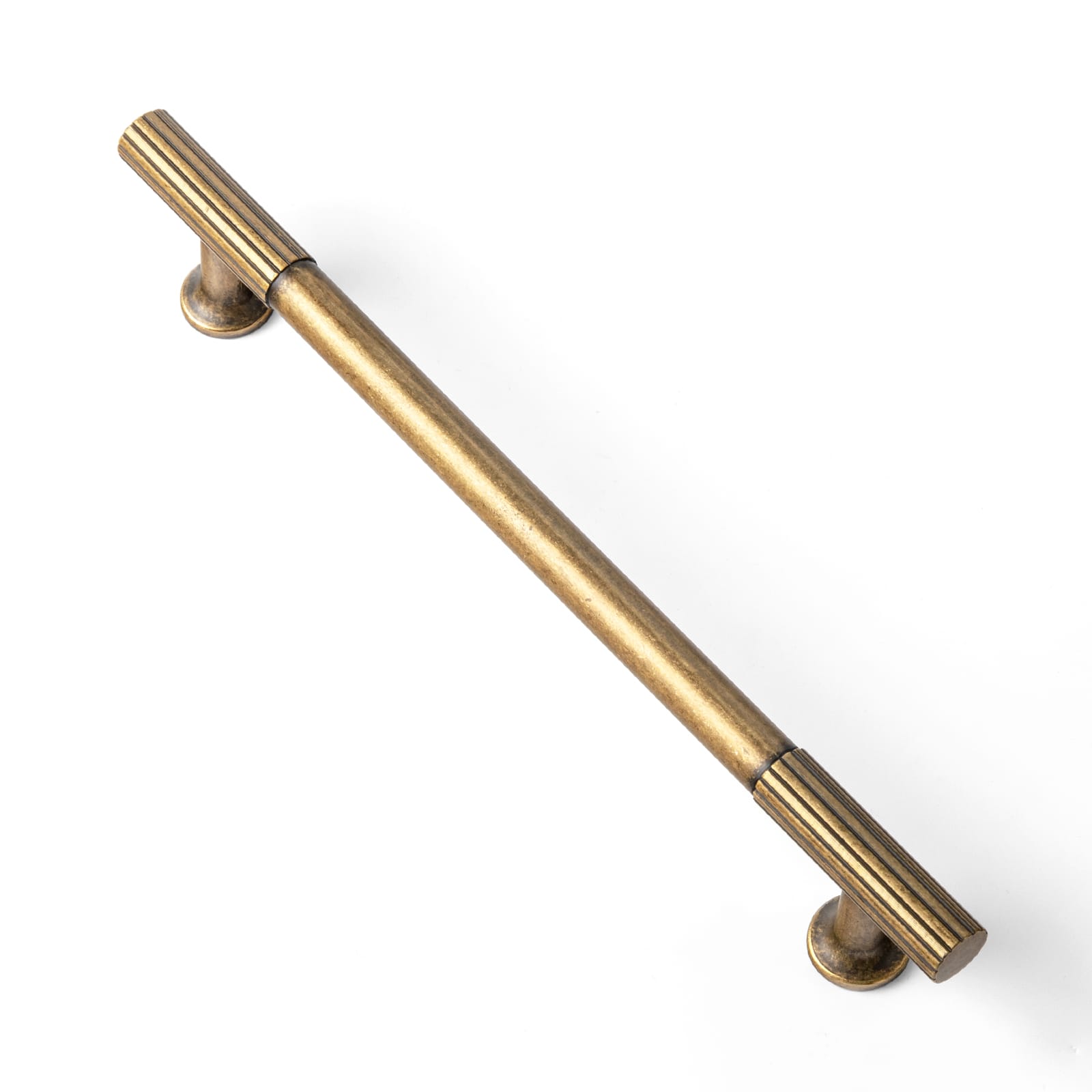 Goo-Ki Antique Brass / 6.3'' Hole Center / 6 Pack Striped Decorations Cabinet Pull Retro Brass Cabinet Handles