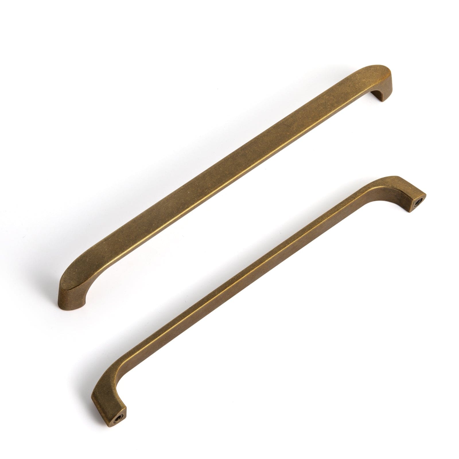 Goo-Ki Antique Brass / 7.6'' Hole Center / 12 Pack Retro Brass Cabinet Handles Timeless Drawer Pulls for Classic Furniture Revival