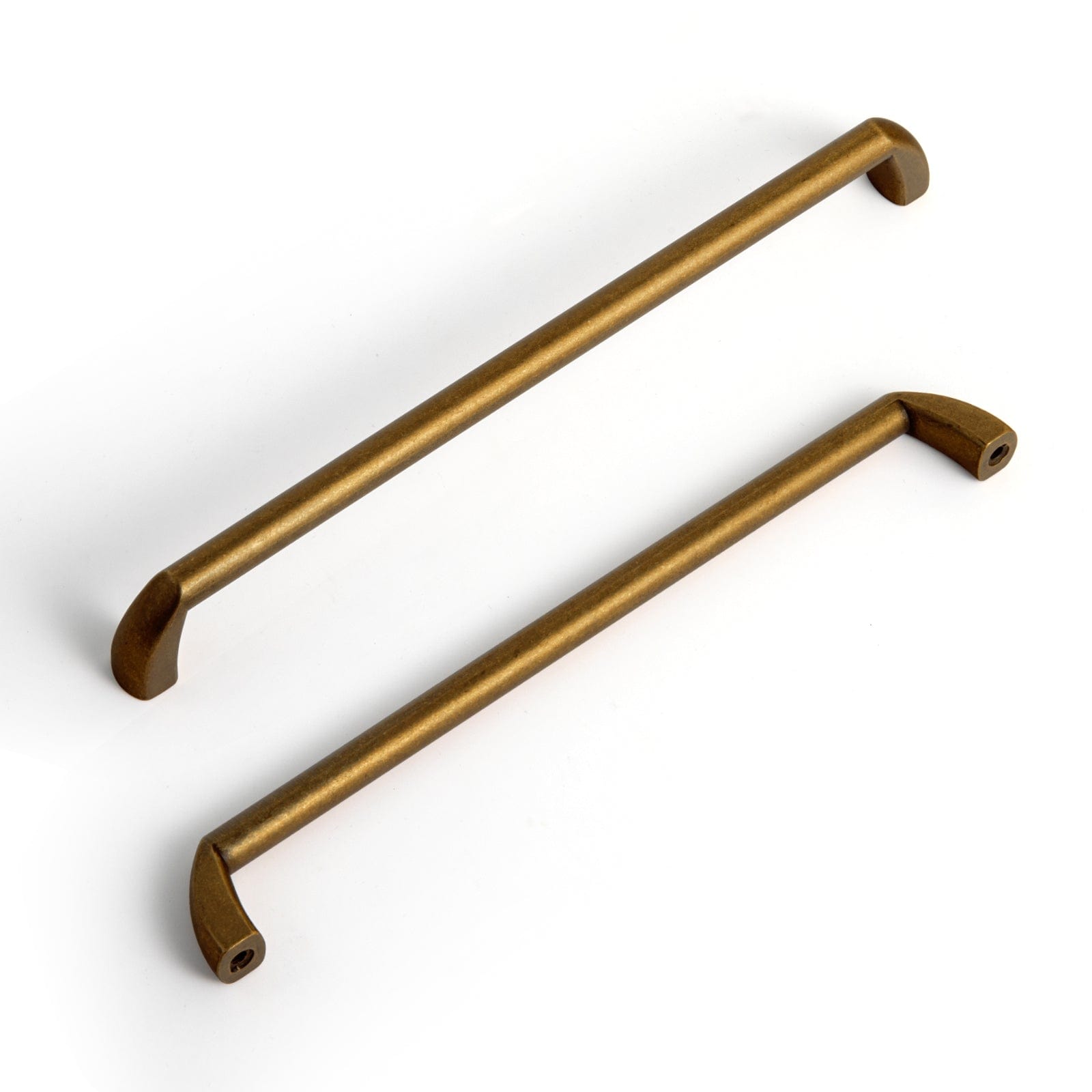 Goo-Ki Antique Brass / 7.6'' Hole Center / 12 Pack Vintage Brass Cabinet Handles Timeless Drawer Pulls for Classic Furniture Revival