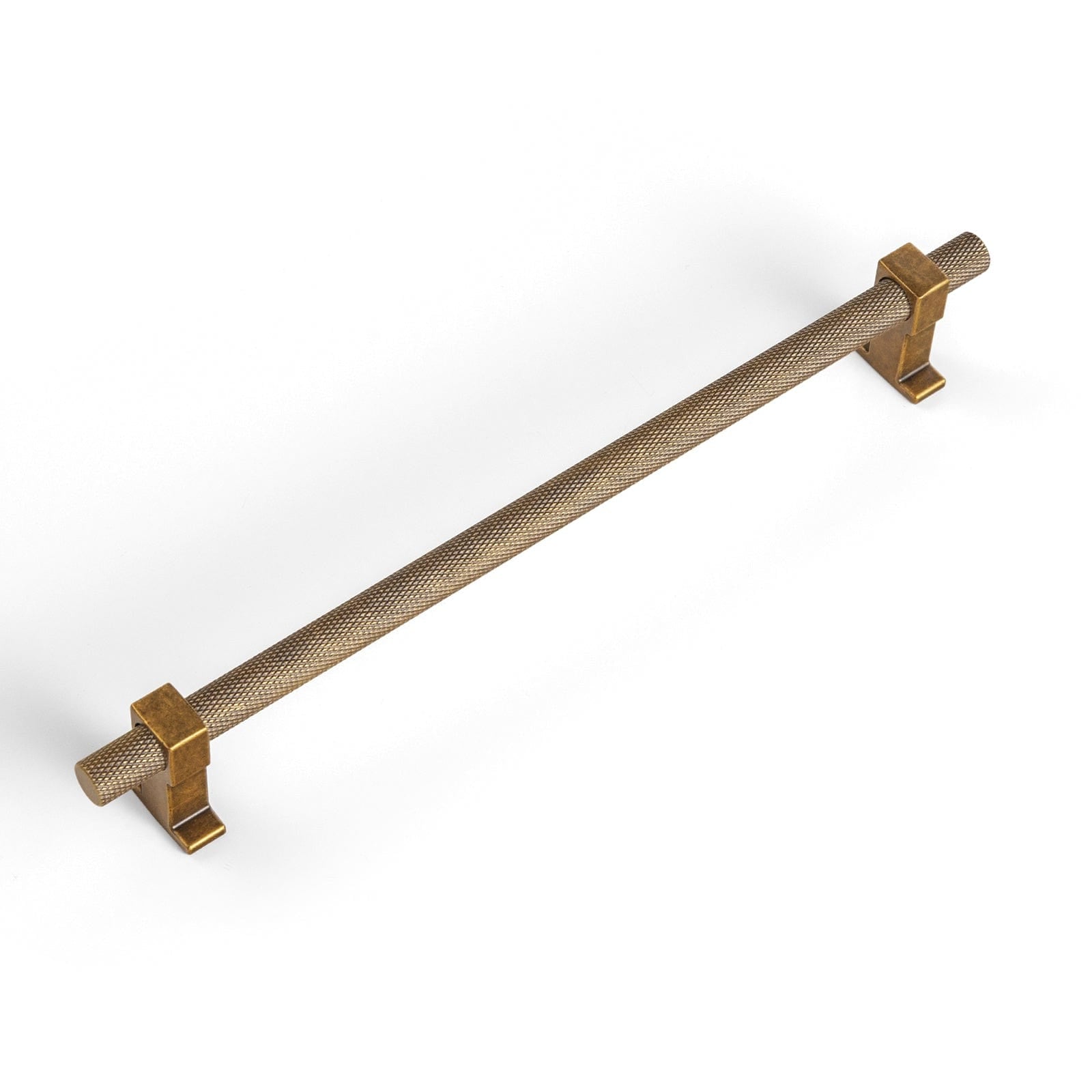 Goo-Ki Antique Brass / 7.6'' Hole Center / 6 Pack Antique Brass Unique Knurled Cabinet Pull Metal Alloy Cabinet Hardware