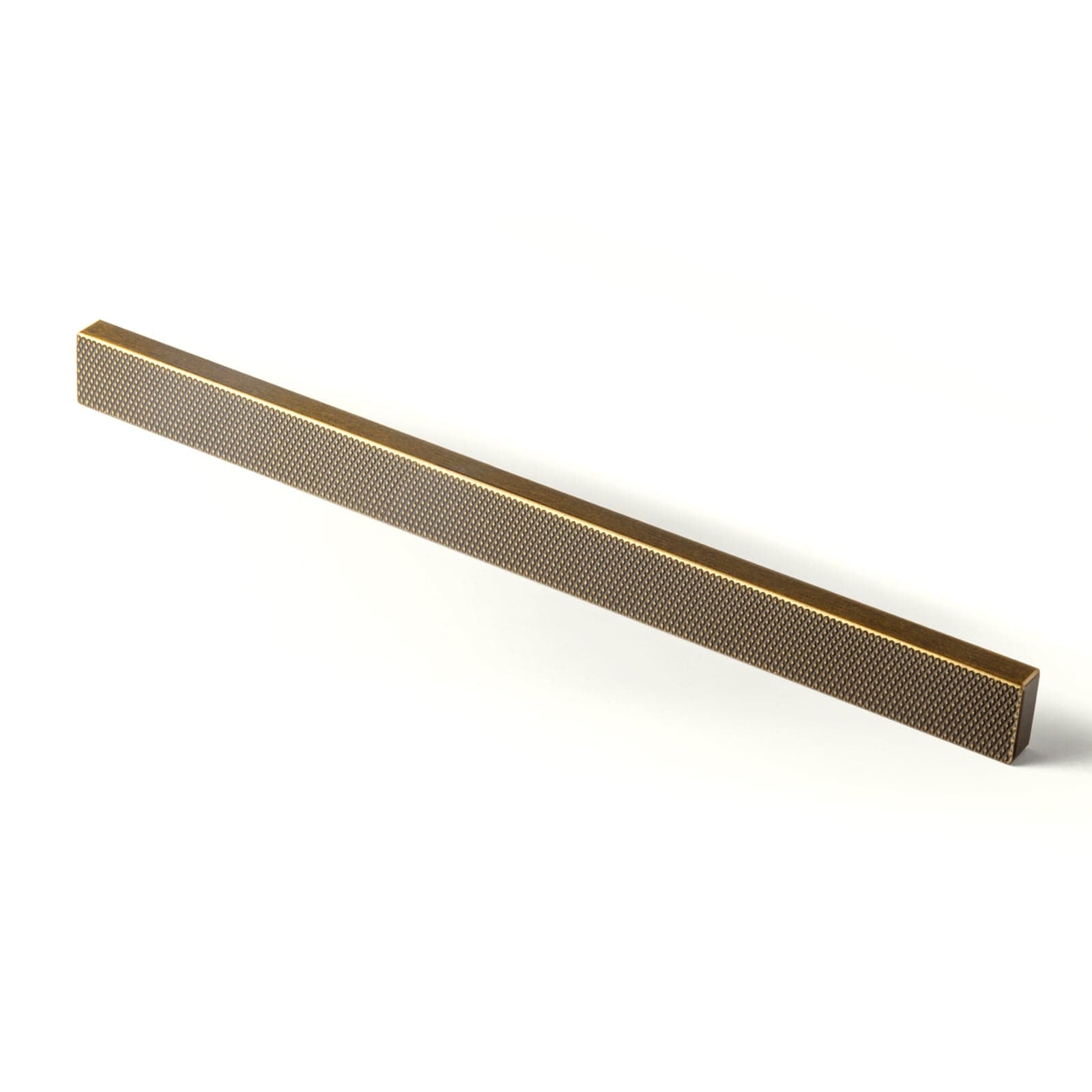 Goo-Ki Antique Brass / 7.6'' Hole Center / 6 Pack Modern Aluminum Knurled Cabinet Pull Handles - Comfortable Grip & Long - lasting