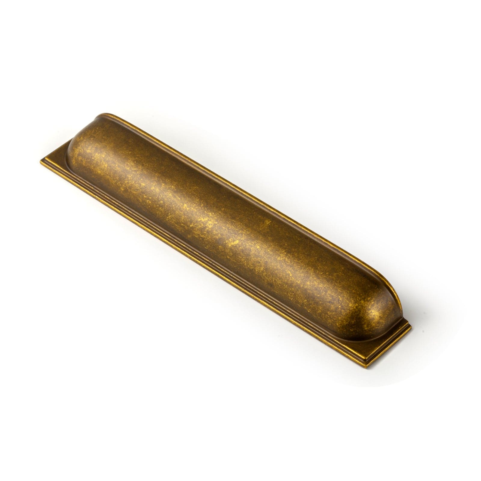 Goo-Ki Antique Brass / 7.6'' Hole Center / 6 Pack Sleek Curved Retro Cup Pulls Unique Arc - Shaped Drawer Handles Kitchen Hardware