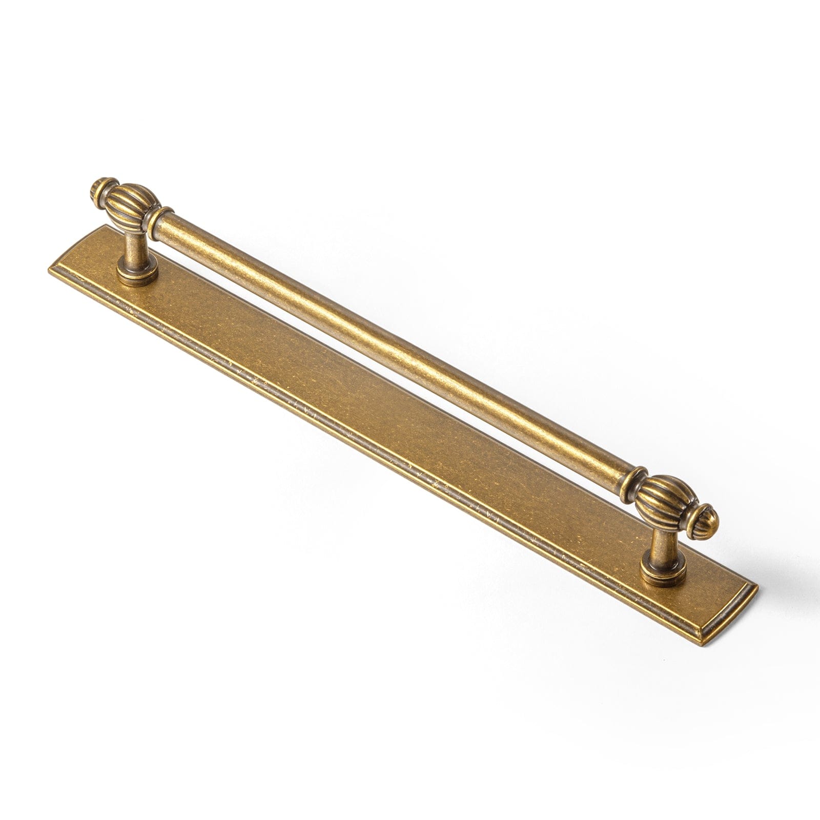 Goo-Ki Antique Brass / 7.6'' Hole Center with Back Plate G011 / 2 Pack Luxury Decorative Antique Brass Cabinet Handles Stylish Accents for Modern Cabinet Design