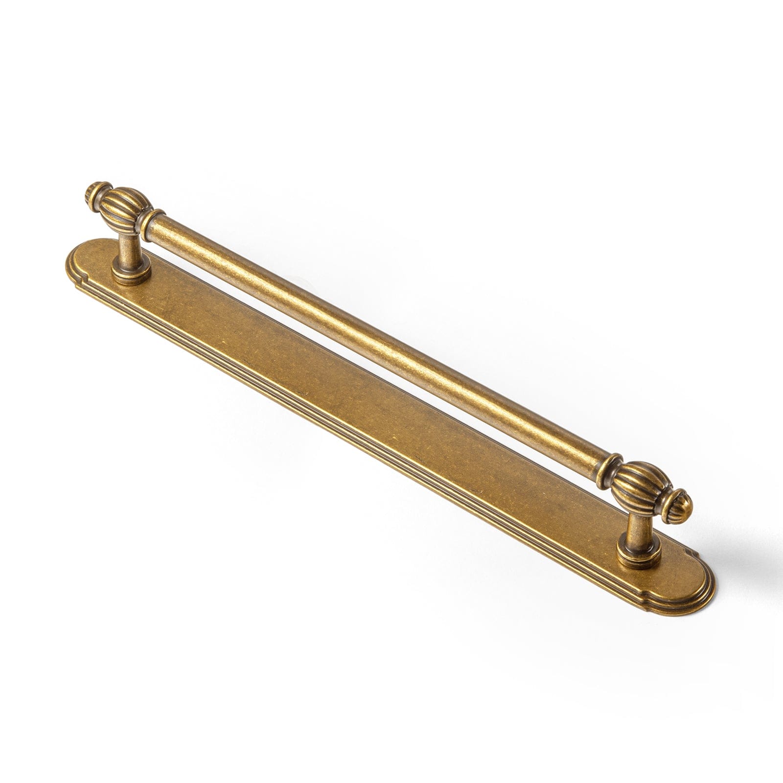Goo-Ki Antique Brass / 7.6'' Hole Center with Back Plate G014 / 2 Pack Luxury Decorative Antique Brass Cabinet Handles Stylish Accents for Modern Cabinet Design