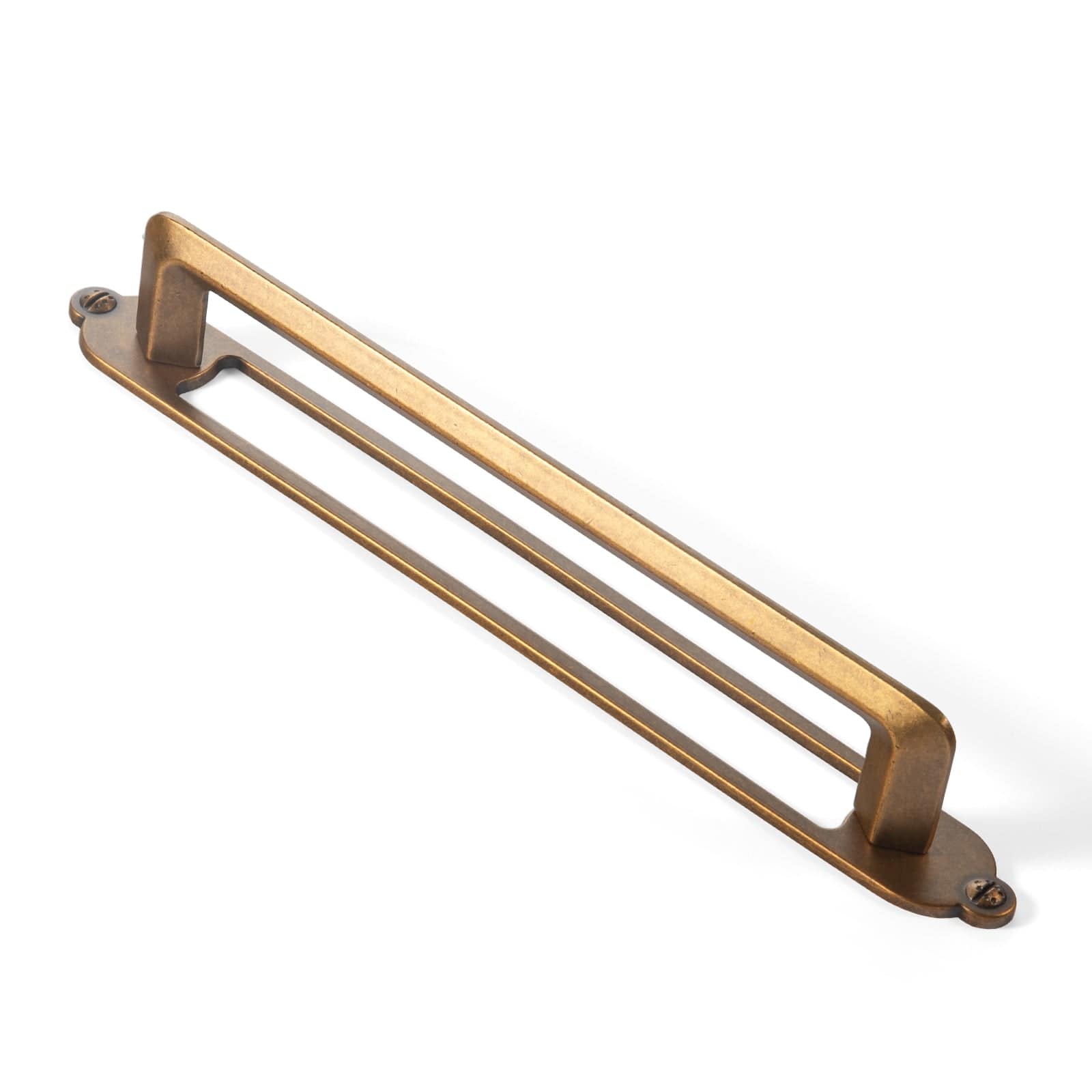 Goo-Ki Antique Brass / 7.6'' with Back Plate G025 / 2 Pack Elegant Cabinet Pulls Modern Drawer Knobs Affordable Luxury Dresser Pulls
