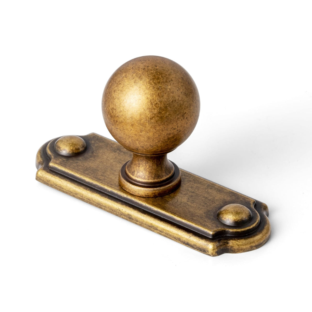 Goo-Ki Antique Brass / C / 0.94'' Knob 6 Pack Stylish Zinc Alloy Cabinet Knobs Classic Round Design Durable Cabinet Handles