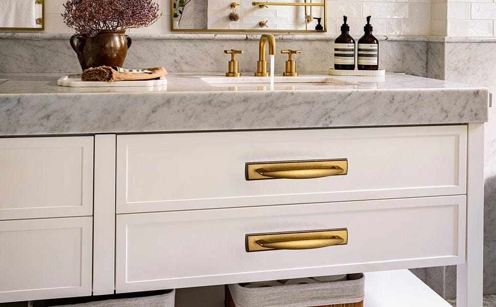 Goo-Ki Antique Brass Cabinet Handles Timeless Drawer Pulls for Classic Furniture Revival