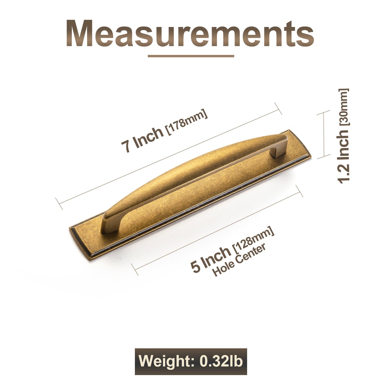 Goo-Ki Antique Brass Cabinet Handles Timeless Drawer Pulls for Classic Furniture Revival