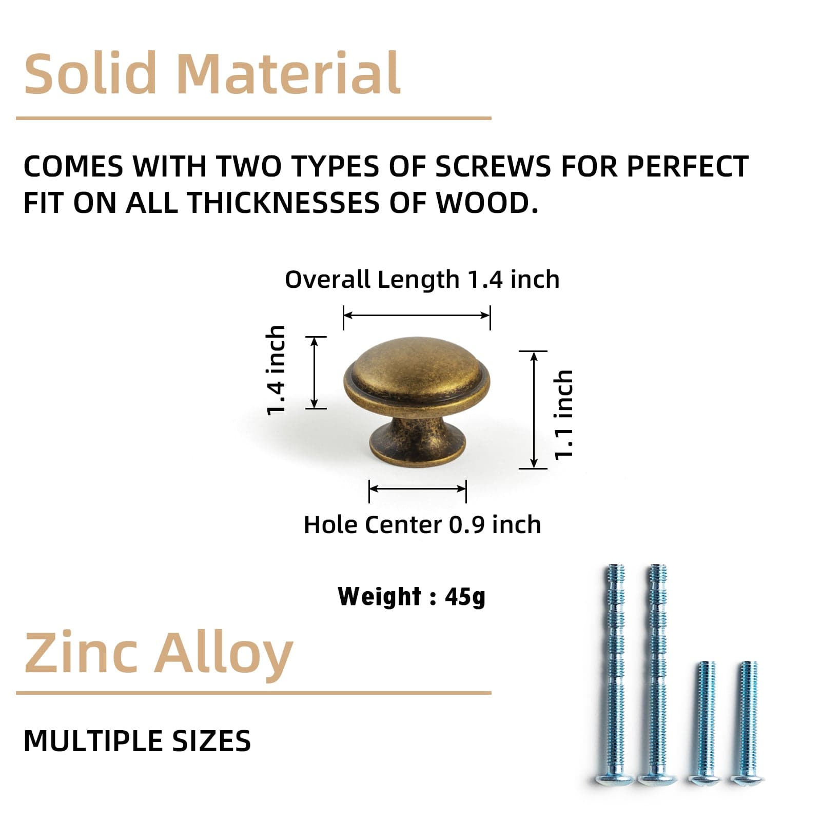 Goo-Ki Antique Brass Cabinet Handles Timeless Drawer Pulls for Classic Furniture Revival