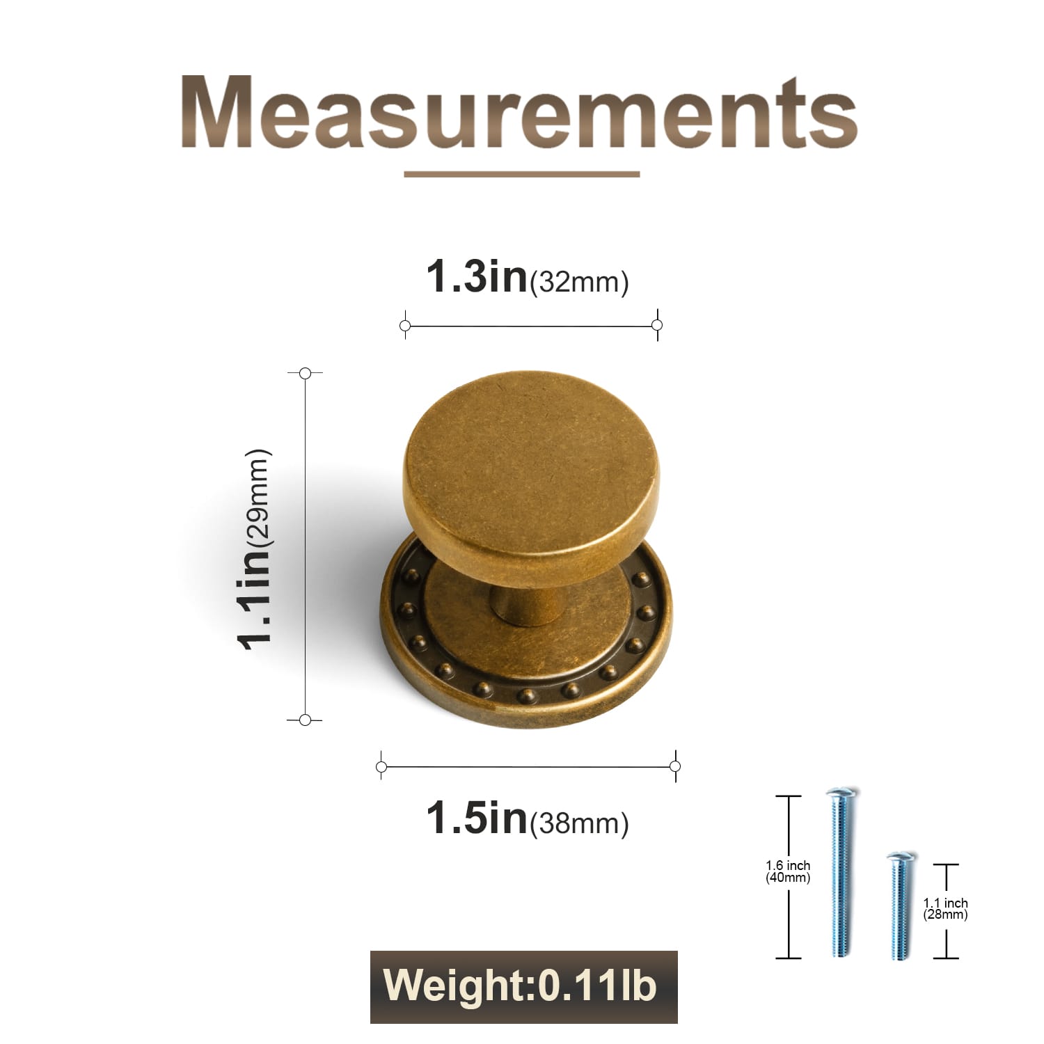 Goo-Ki Antique Brass Cabinet Knobs with Back Plates Ornate Cabinet Pulls for Kitchen Cabinet Hardware