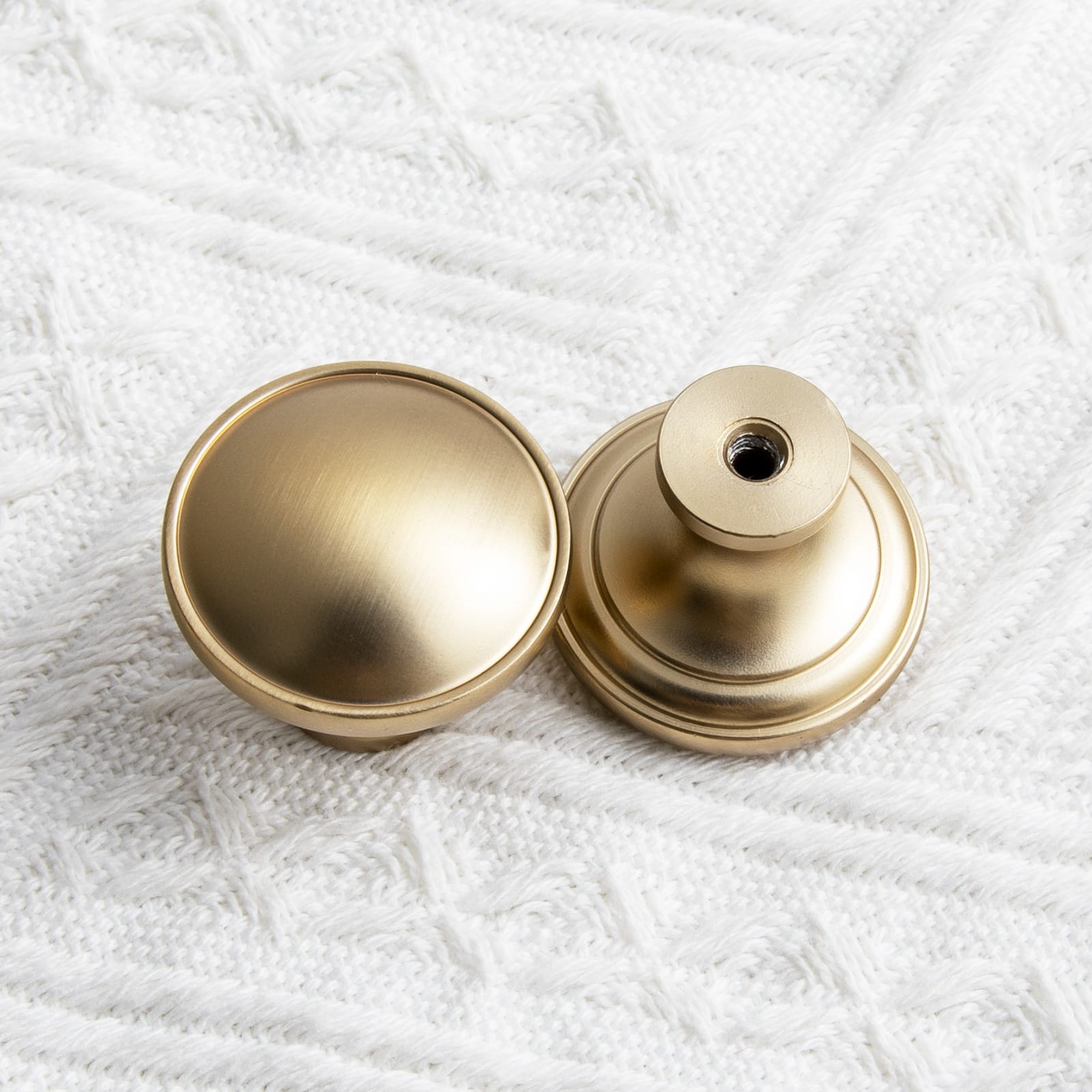 Goo-Ki Antique Brass Cabinet Knobs Zinc Alloy Round Drawer Pulls with Vintage Patina Finish Retro Furniture Hardware