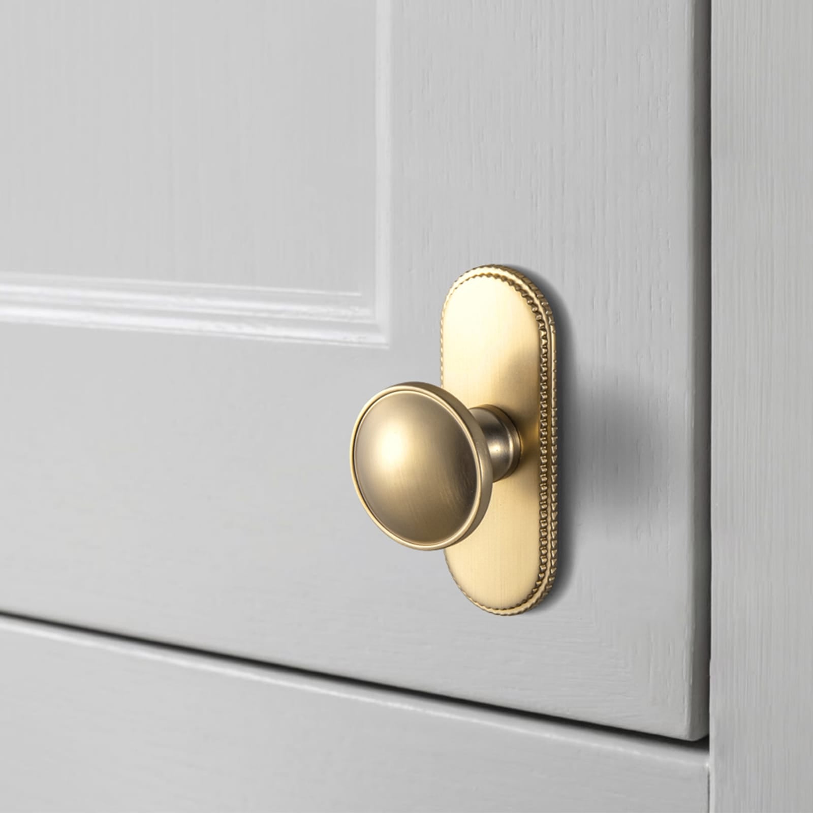 Goo-Ki Antique Brass Cabinet Knobs Zinc Alloy Round Drawer Pulls with Vintage Patina Finish Retro Furniture Hardware