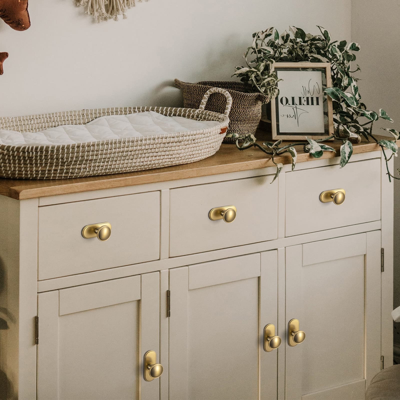 Goo-Ki Antique Brass Cabinet Knobs Zinc Alloy Round Drawer Pulls with Vintage Patina Finish Retro Furniture Hardware