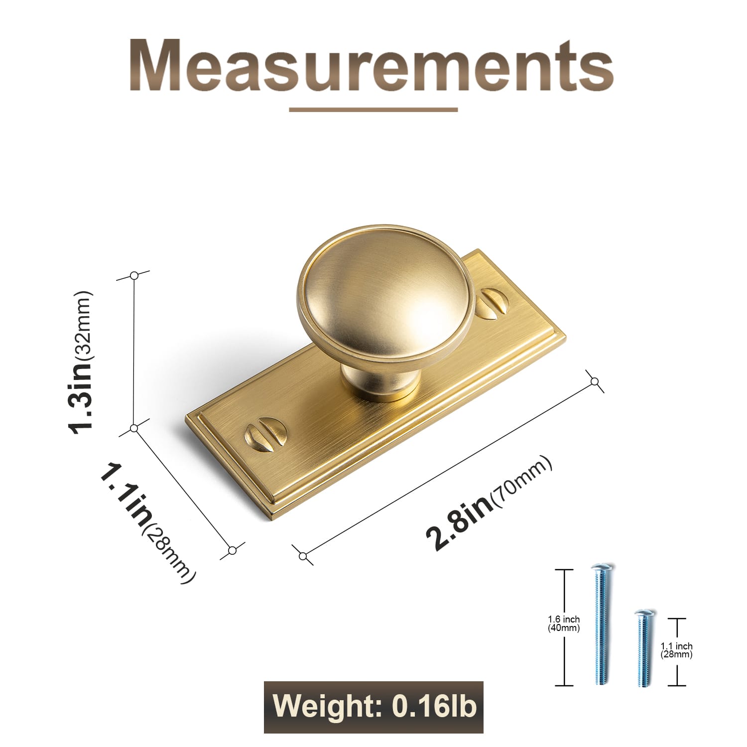 Goo-Ki Antique Brass Cabinet Knobs Zinc Alloy Round Drawer Pulls with Vintage Patina Finish Retro Furniture Hardware