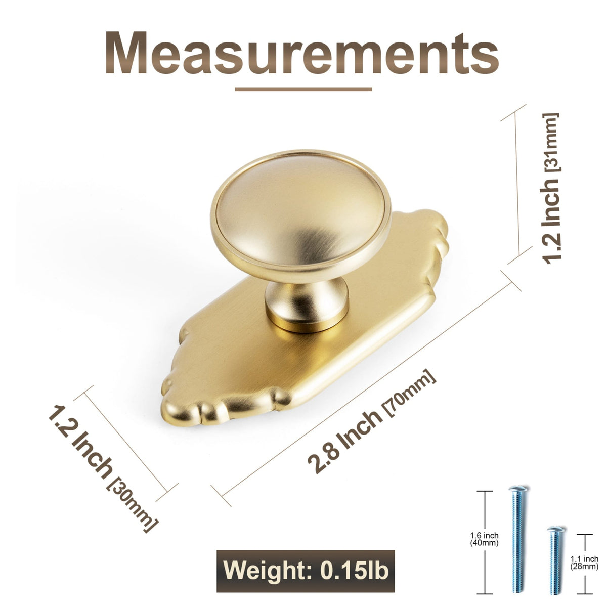 Goo-Ki Antique Brass Cabinet Knobs Zinc Alloy Round Drawer Pulls with Vintage Patina Finish Retro Furniture Hardware