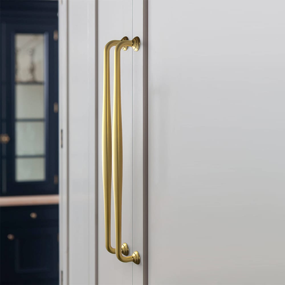 Goo-Ki Antique Brass Cabinet Pulls Solid Drawer Handles for Kitchen