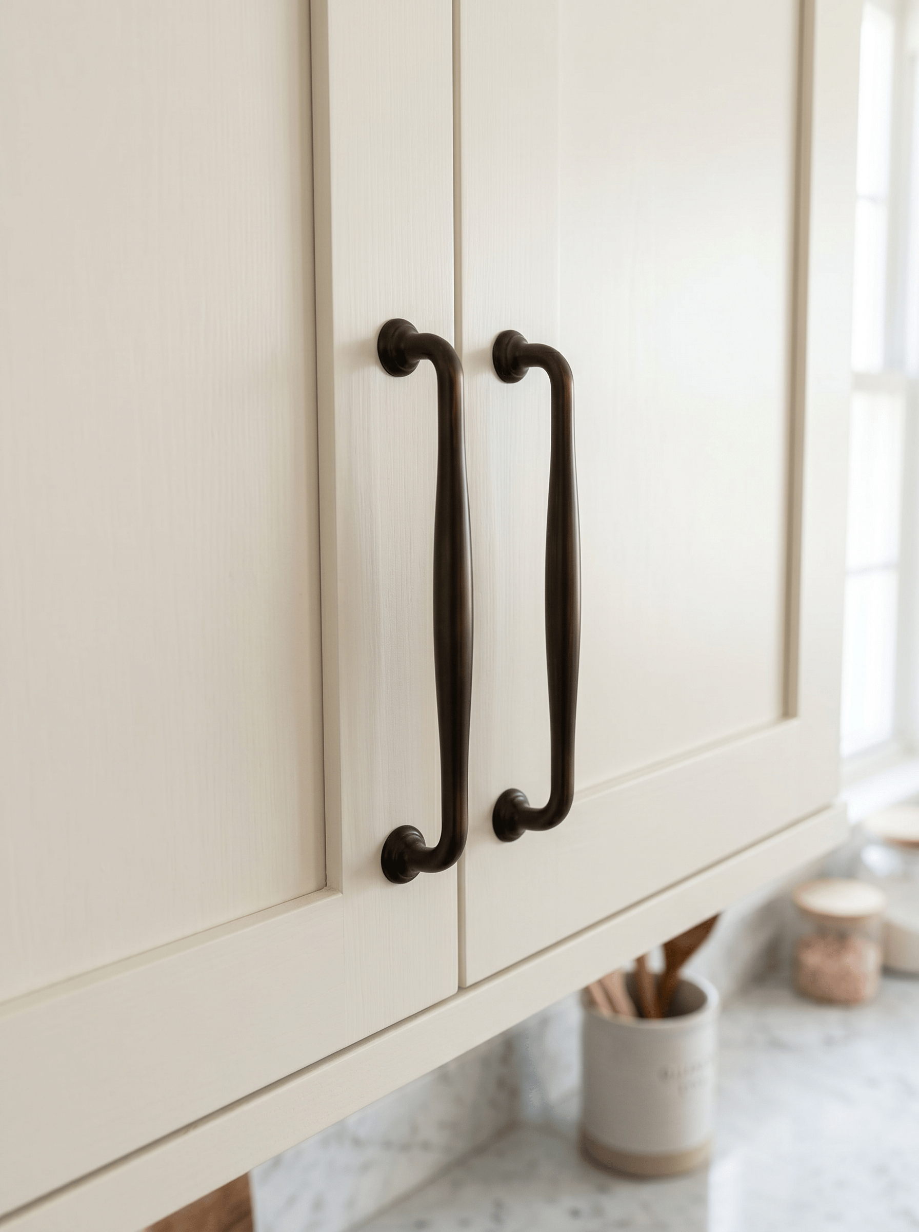 Goo-Ki Antique Brass Cabinet Pulls Solid Drawer Handles for Kitchen