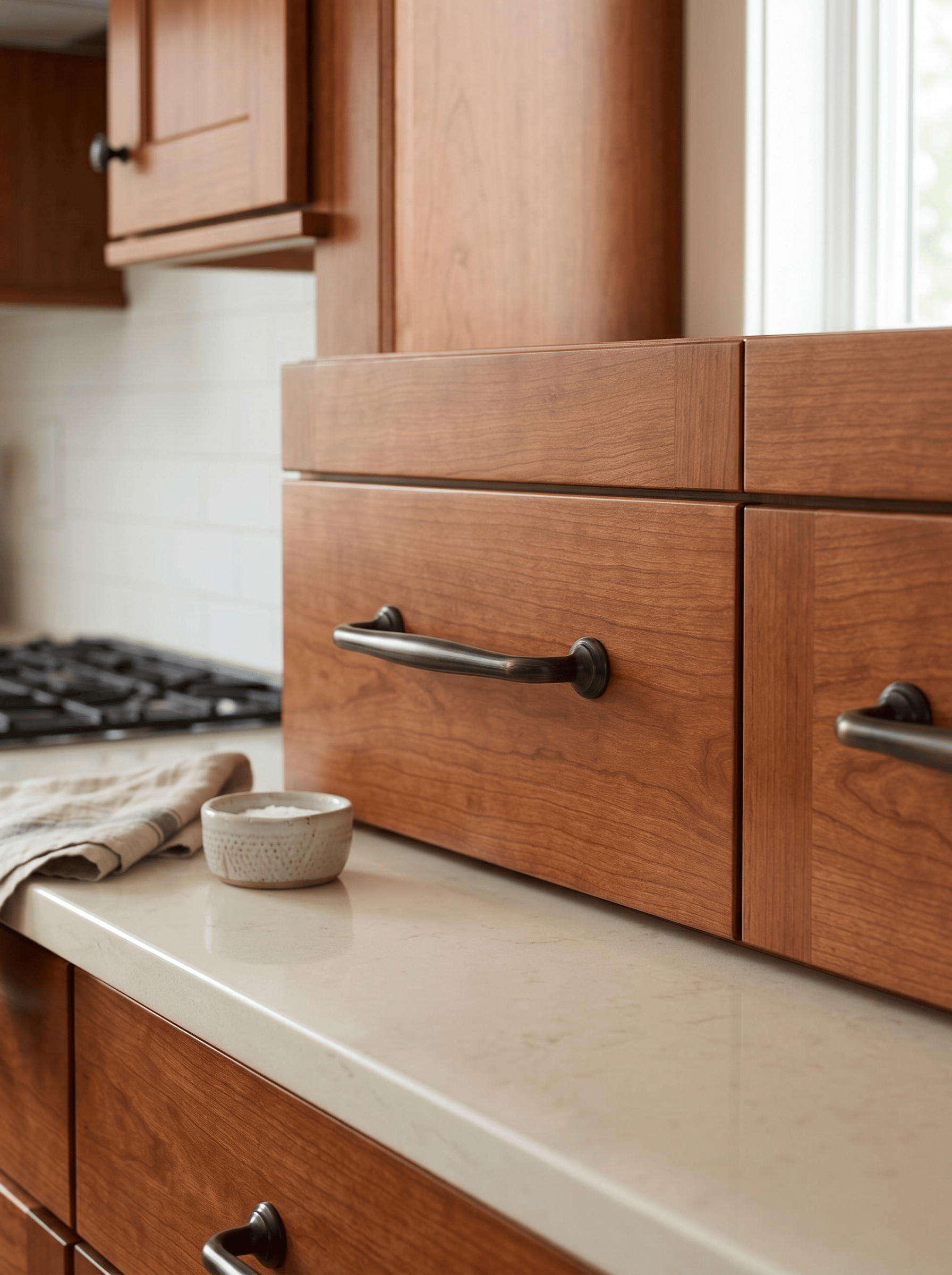 Goo-Ki Antique Brass Cabinet Pulls Solid Drawer Handles for Kitchen