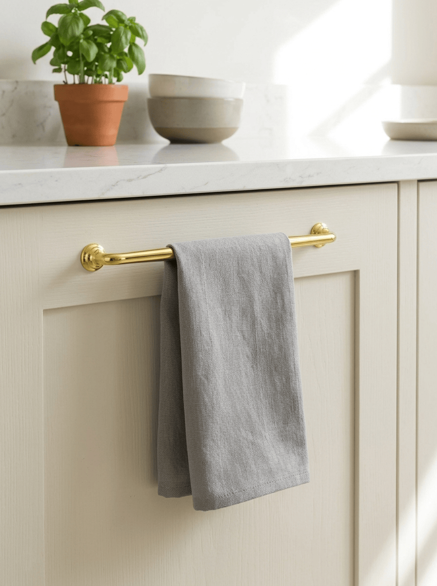Goo-Ki Antique Brass Cabinet Pulls Solid Drawer Handles for Kitchen